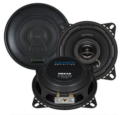 Crunch (4'') Koaxial-Lautsprecher DSX42 10 cm 120 Watt Auto-Lautsprecher flach