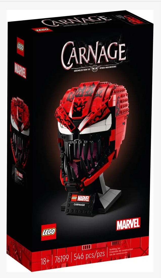 LEGO 76199 Spider-Man Carnage Statue Marvel Head Collection