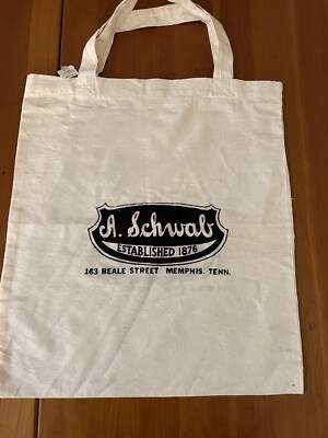 A. Schwab - Memphis, TN - Beale Street - Canvas Bag, 17.5 inches by 15.5 inches