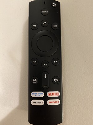 Black Remote with Prime Video- Net Flix-Partner 1 & 2 Buttons New | eBay