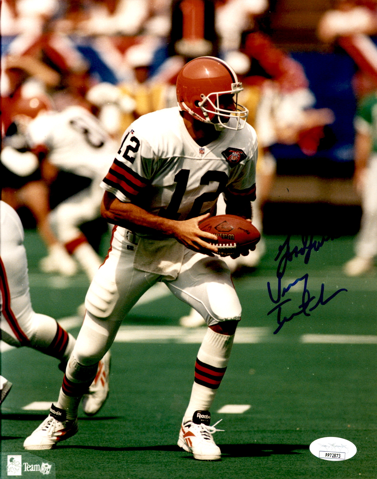 Vinny Testaverde Cleveland Browns Signed/Autographed 8x10 Photo JSA 161316 