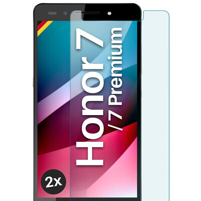 2x Echt Glas für Huawei Honor 7 / 7 Premium Panzerfolie HD Premium Displayschutz