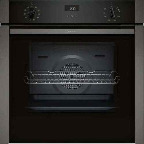 Neff B3ACE4HG0B N50 Slide and Hide Built In Electric Single 60cm Oven Graphite