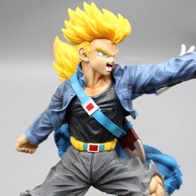 Dragon Ball figurine Vegeta de luxe géante 55Cm 3 tetes interchangeables sayan