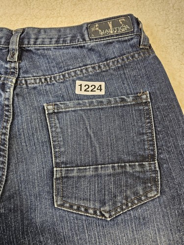 Nautica Jeans Women's 16 Y2K Straight Fit Dark Wash Blue Denim Mid Rise Classic - Picture 17 of 17