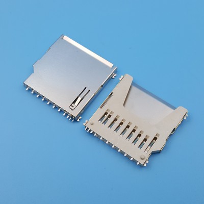 10Pcs SD Memory Card Socket Slot 11Pin PCB Mount SMT Solder Connector