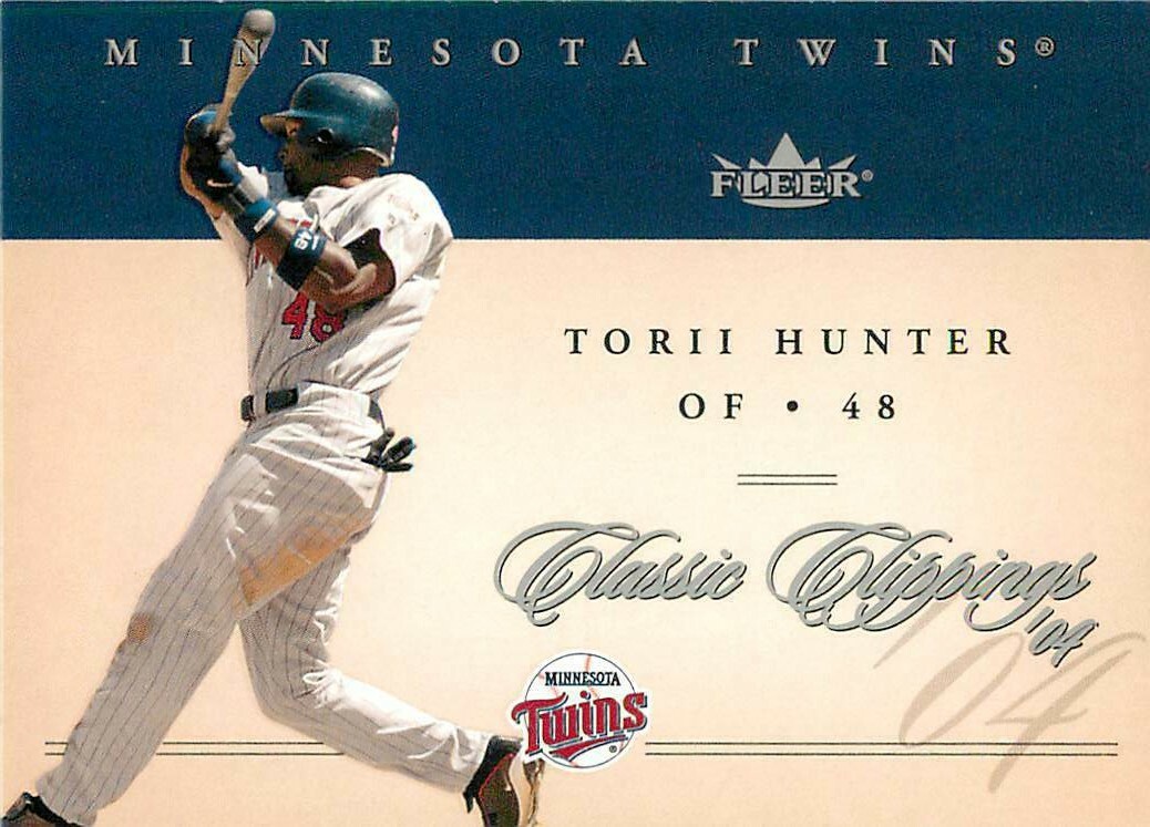 TORII HUNTER 2004 Fleer CLASSIC CLIPPINGS #48 Twins 