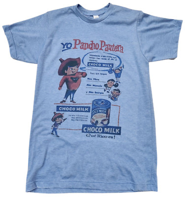 Men's 1965 Pancho Pantera chocoilk T-shirt Color Vintage blue