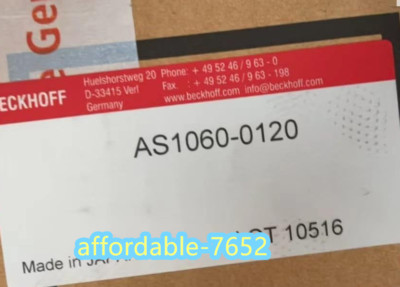 AS1060-0120 BECKHOFF servo motor Brand New by DHL or Fedex fast Shipping