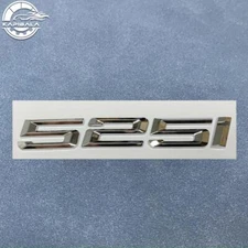 CHROME SILVER 525i FOR New 525 REAR TRUNK NAMEPLATE EMBLEM BADGE NUMBERS DECAL