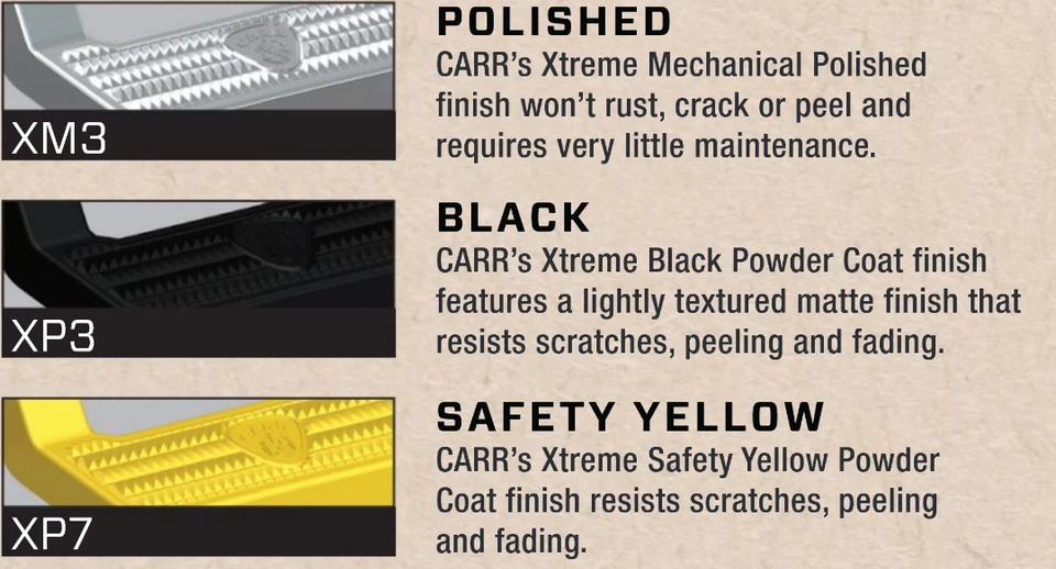 CARR 111141 LD 14" Black Aluminum Truck Steps for 2007-2018 Jeep Wrangler JK Foto 4 de 4