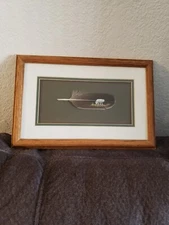 Donald Korach Hand Painted Feather