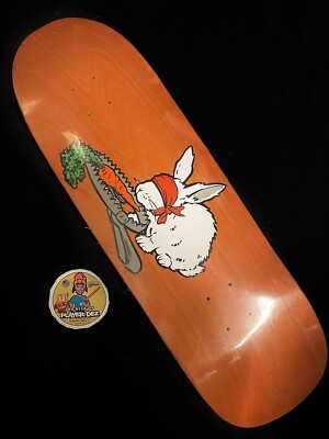 RARE 101 Natas Kaupas Bunny Trap Reissue Skateboard Deck Orange