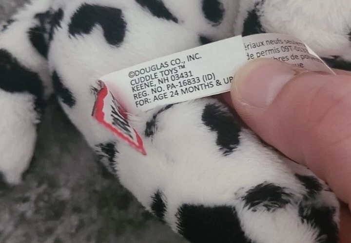Douglas Dalmatian Lil' Handful Plush Puppy Dog Stuffed Animal - Image 3 of 4