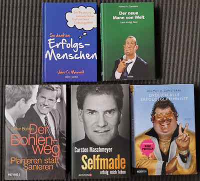 Paket/Konvolut 5 Bücher-Erfolg, Karriere-Maxwell, Gansterer,Bohlen,Maschmeyer