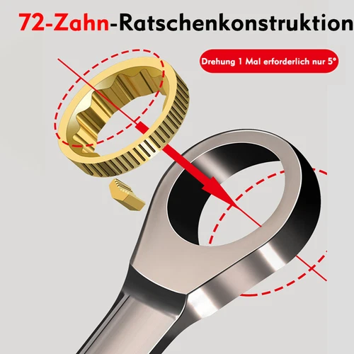 6mm - 32mm Ratschen-Ringmaulschlüssel Ratschenschlüssel Knarrenschlüssel SW - Bild 3 von 58
