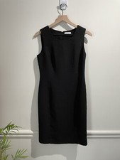 CALVIN KLEIN Women's Black Sleeveless Shift Dress Size 6 Cocktail Party Wear