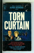 TORN CURTAIN by Wormser, Dell #8980 crime spy gga Hitchcock film MI vintage pb