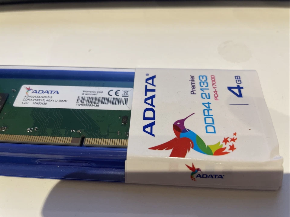 ADATA Premier DDR4 2133 PC4-17000 U-DIMM 4GB 1.2v NEW BOX AD4U2133J4G15-S  - Image 2 of 4