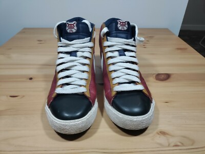 Nike Blazer High Hi Premium Obsidian Red White Mens Size 8.5  display picture 3