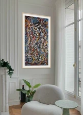 Original acrylic on canvas 1 inch canvas, Sustained weaving of depth & color