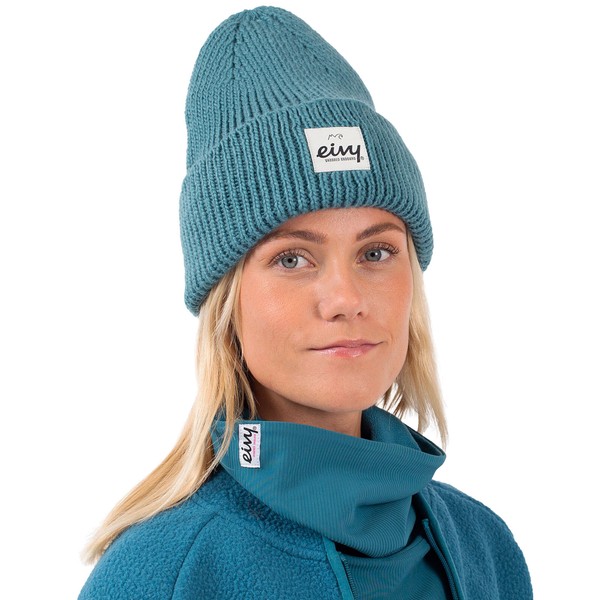 Eivy Easter Rib Wool Beanie Damen MüTze StrickmüTze WollmüTze WintermüTze Blau-image