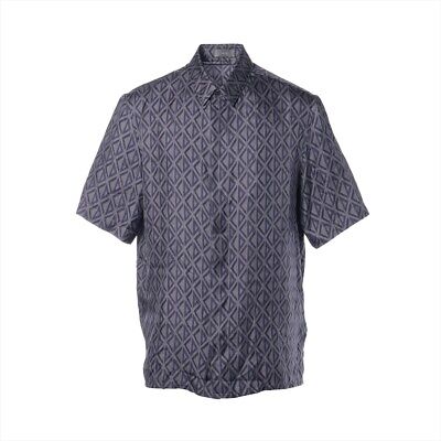 Dior Silk Shirt 39 Men's Gray 193C545A5797 SHORT-SLEEVED Dior Silk Shirt 39 Men's Gray 193C545A5797 SHORT-SLEEVED