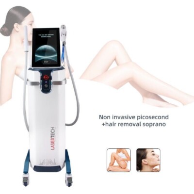 2 in 1 808 diode Laser permanent hair removal Pico nd yag Tattoo Removal Machine