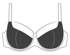 GAIA Sujetador Nancy – Suave – Sujetador Blando – Diseño Geométrico – Sujetador Con Aros Para Mujer – Fuerte Soporte – Gran Busto – Amplia Gama De