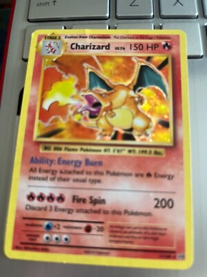 CHARIZARD LV. 76 HOLO 2016 POKEMON CARD 150HP RARE 11/108 see