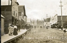 Business Is Good c.1912 Elk River ID Idaho RPPC Photo Postcard COPY