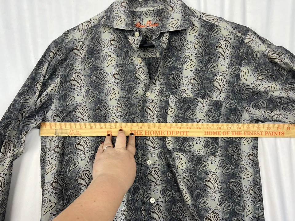 Camisa Alan River Mediana Cachemira Abotonada Manga Larga Hombre’s M Foto 2 de 4