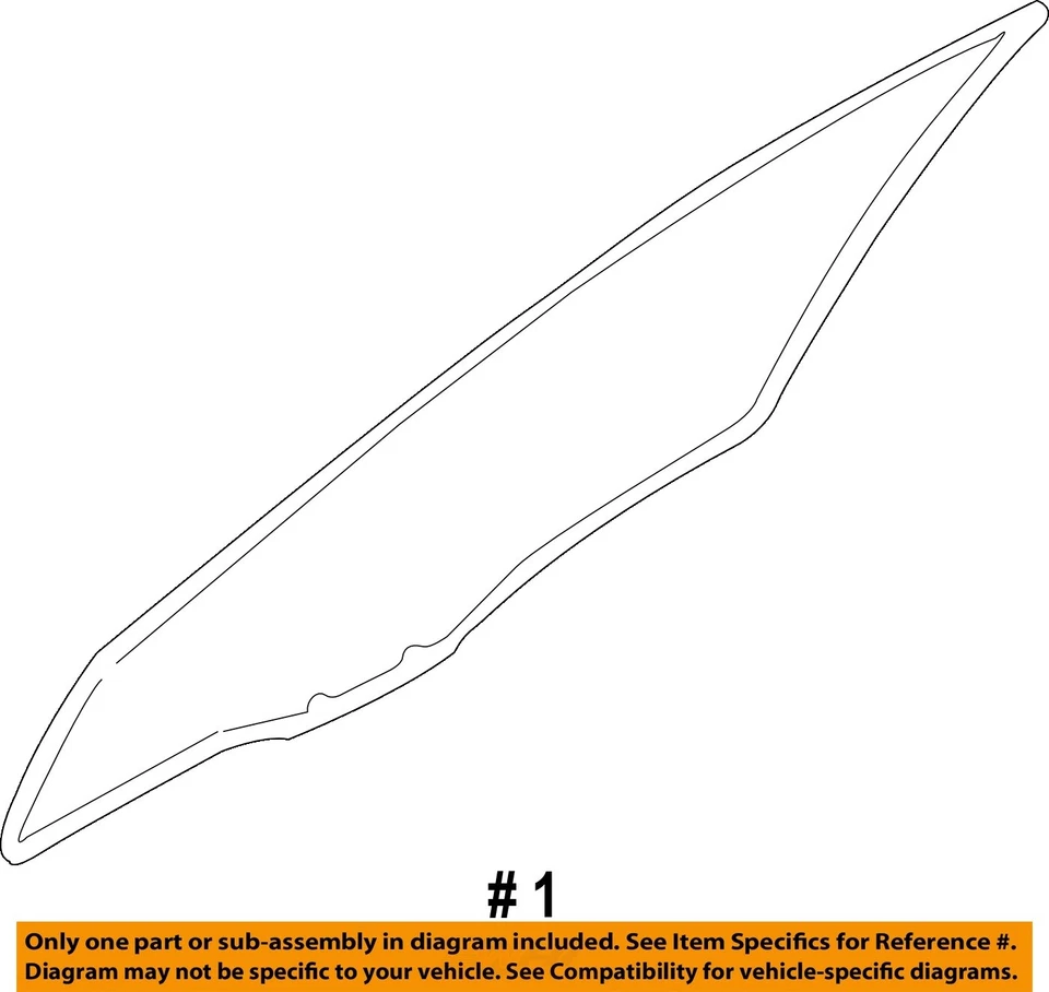右前门玻璃原始设备制造商 1999 2000 2001 2002 2003 三菱 Galant — 第 4/4 张图片