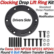 6 Bolt Drivers Transfer Case Clocking Ring For Dana 300 NP208 NP231 NP241 - Lift