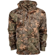 KING'S CAMO Men's Classic Full Zip Durable Camo Hunting Hoodie - Colors & Sizes