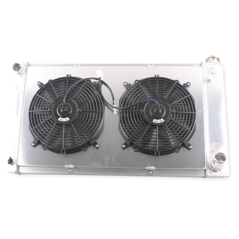 Ventilador de cubierta de radiador de 3 filas para camioneta Chevy G10 G20 G30 1967-1971 1970 1969 1968 Foto 3 de 4