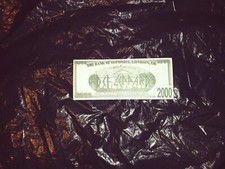 DEF LEPPARD Phil Collin 12/31/1999 NYE NEW YEARS Concert $2000 Dollar Bill Note
