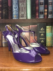 purple shoes next