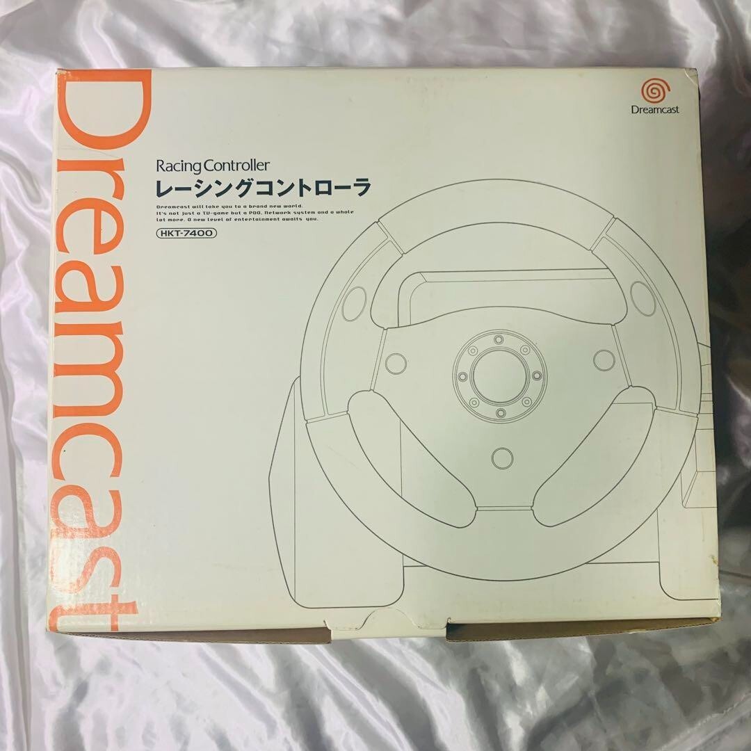SEGA Dreamcast Racing Controller HKT-7400 w/box Tested