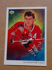 Steve Larmer Chicago Blackhawks 1992-93 Upper Deck #4 NHL Hockey Card CHECKLIST