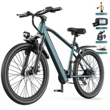 E-Bike 24/26" Mountainbike Pedelec 250W 10Ah NFC Federgabel Shimano 7-Gang