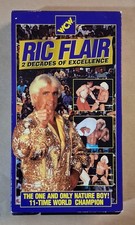 WCW Ric Flair Two 2 Decades of Excellence (VHS, 1995) WWE Ric Nature Boy Flair