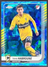 2025 Topps Chrome MLS Sapphire Taha Habroune #104 RC Columbus Crew LR