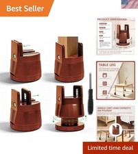 Adjustable Furniture Risers,Heavy Duty Bed Risers, 2.36 in to 3.15 in Leg Lif...