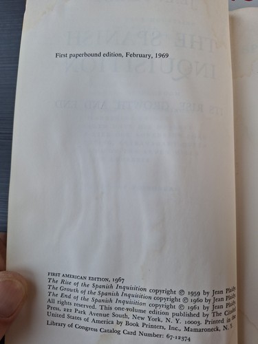 THE SPANISH INQUISITION Jean Plaidy CITADEL PRESS 1969 1st - Picture 5 of 6