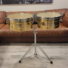 LP Tito Puente Signature Series 14"&15" with LP Stand & Travel Bag