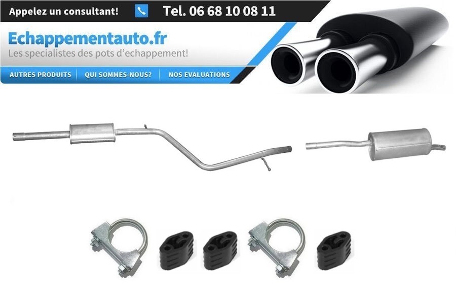 Ligne d'échappement Renault Logan 1.4-1.6 de rechange standard
