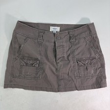 American Eagle Outfitters Gray Cargo Micro Mini Skirt size 8 Vintage Y2K
