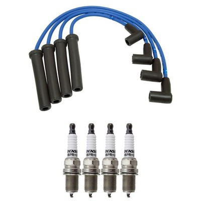 NGK Wire Set & Denso 4 Standard Spark Plugs Kit for SC1 SL SL1 SW1 Base 1.9L L4
