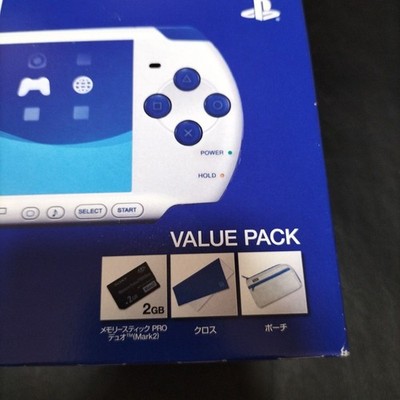 Sony PSP 3000 Value Pack White & Blue Handheld System for sale